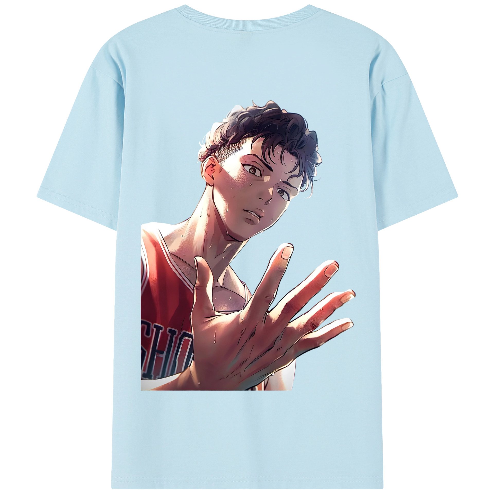 SLAM DUNK／スラムダンク 綿100％半袖Tシャツ（背面プリント）
